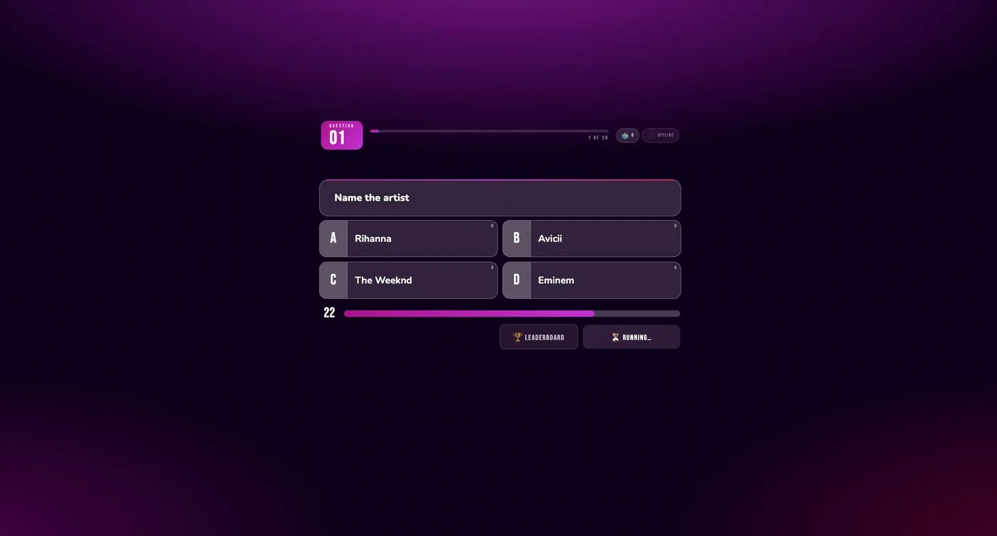 A live quiz question on stream, answered by viewers in the TikTok Live chat